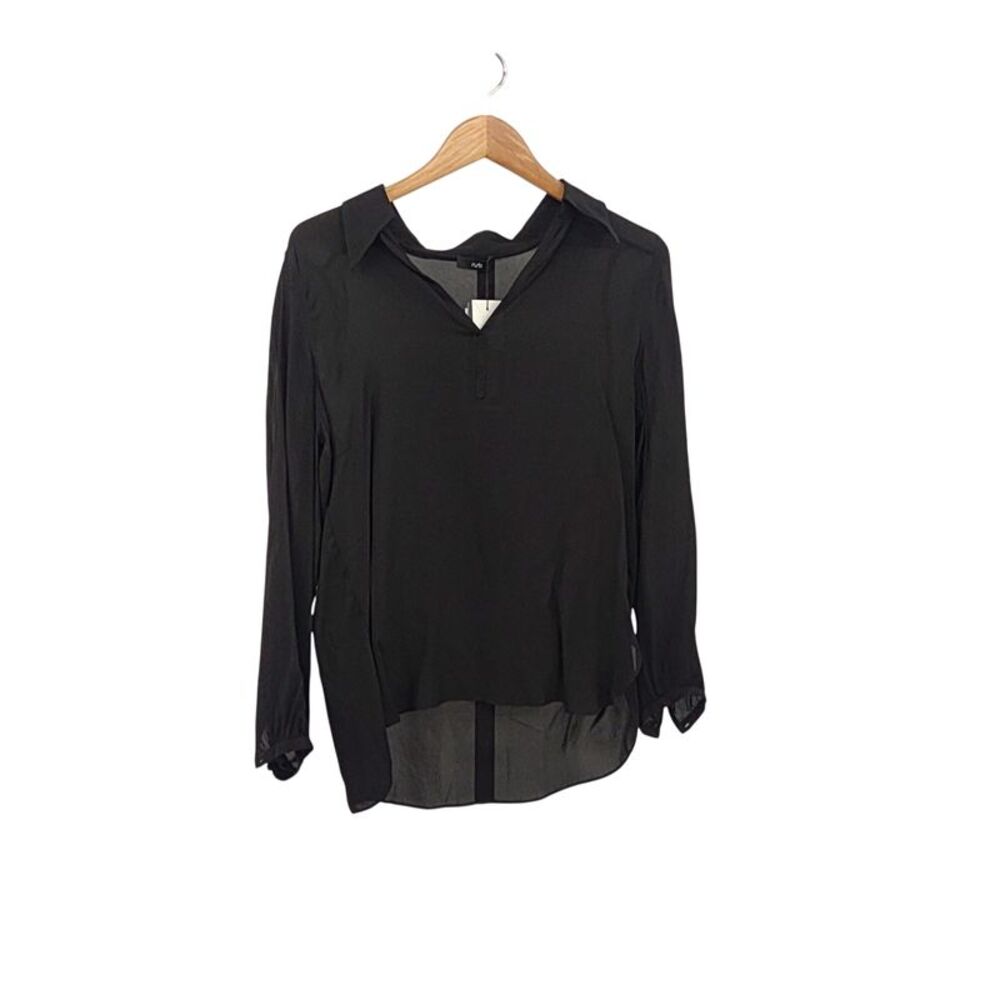 Ruti Women Tied Up Blouse Black Sleeved Top S